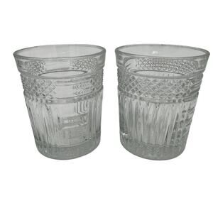Vintage Double Old Fashioned Radiant by Libbey set of 2